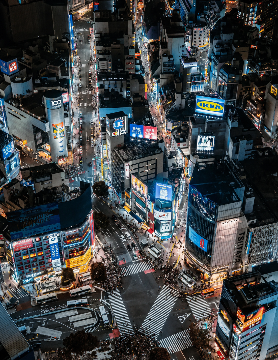 涉谷俯拍夜景